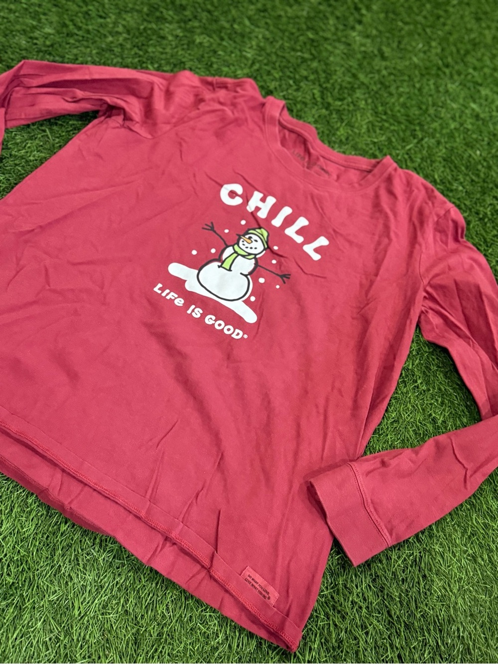Life Is Good Women’s Crusher Tshirt - Long Sleeve - Chill